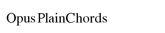 Opus chords sans font download